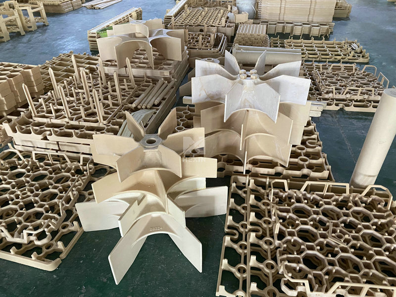 Wax pattern for furnace fans