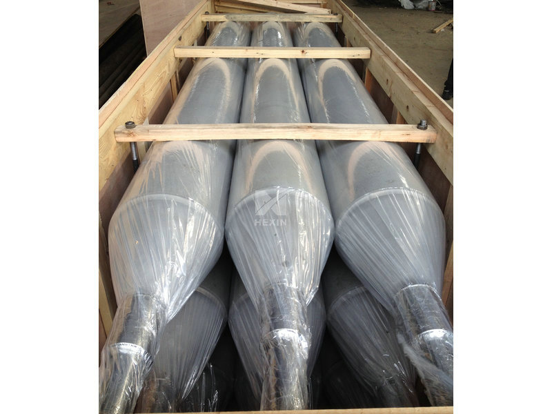 Rolls for roller hearth slab reheat furnaces