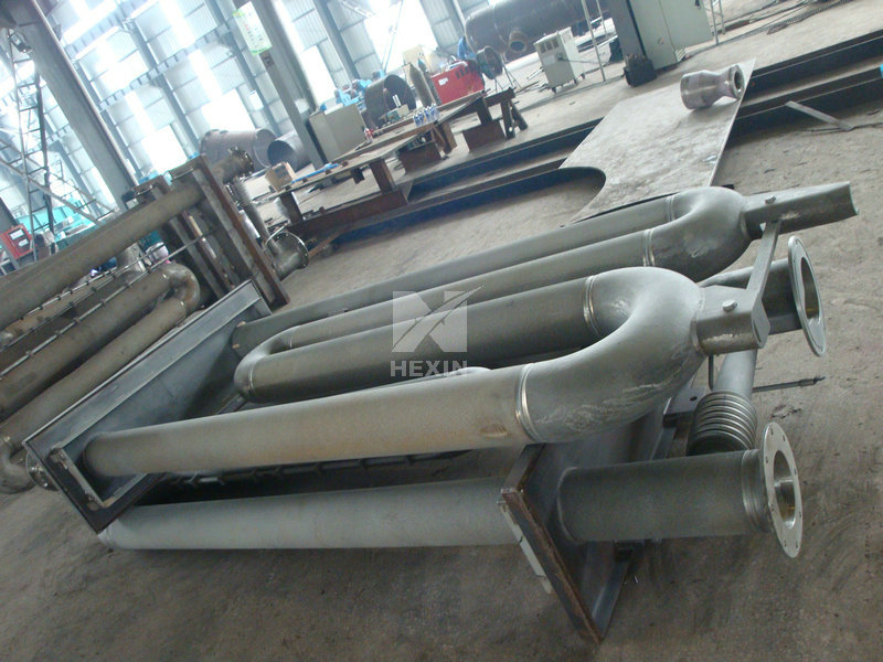 Radiant gas fired tubes with compensator