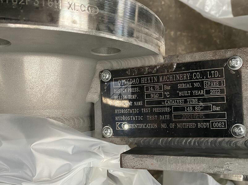 mark for the reformer tubes 