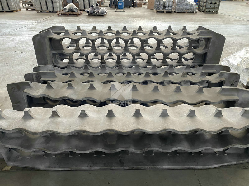 Radiant cast tube sheets