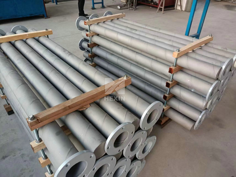 Welded radiant tubes for electrically fired furnaces