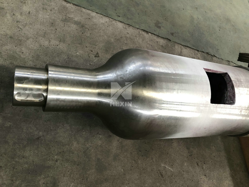 Cast rotary retort machined