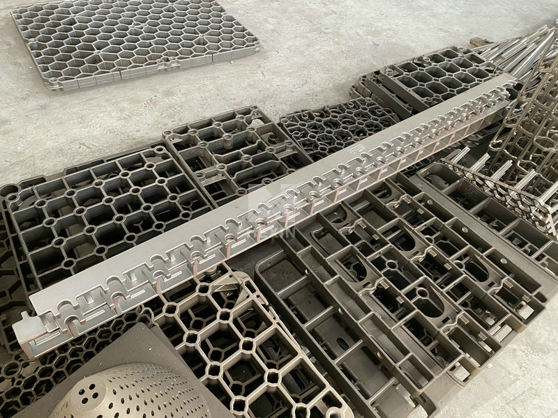 Investment cast roller rails