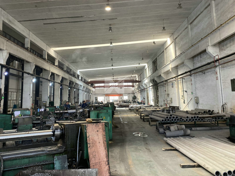 machining workshop for centrifugal casting tubes