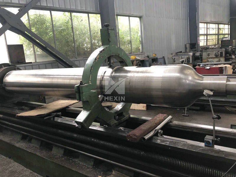 machining of rotary retort casting