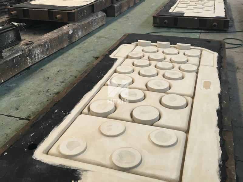 sand patterns for tube supports