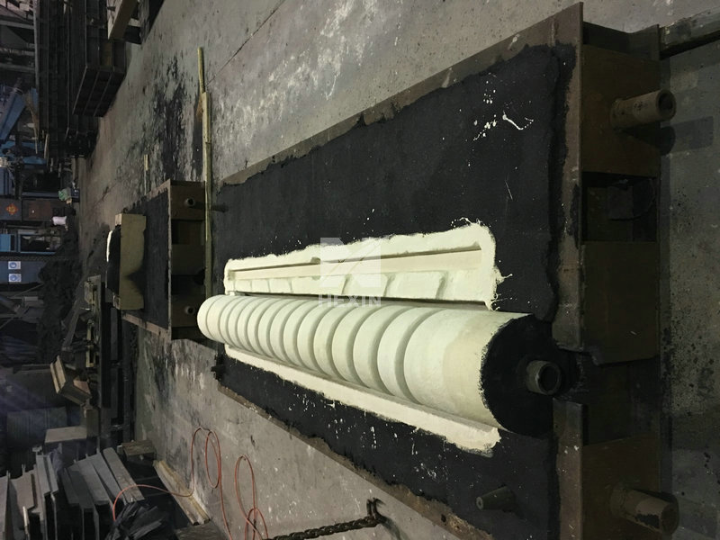 sand patterns for rotary retort castings