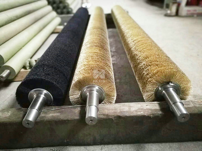Steel wire brush roller for aluminum