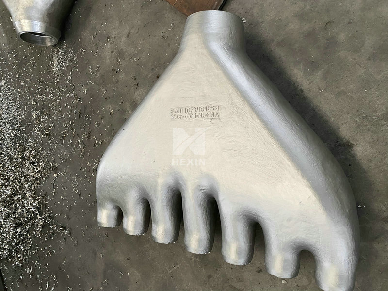 Tetra fitting high nickel alloy castings