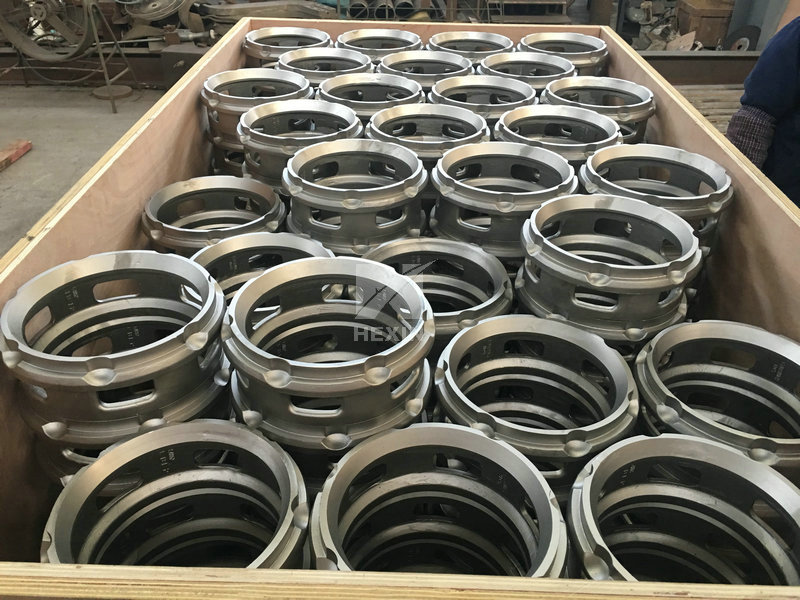 Cast spacers for heat treatment furnace