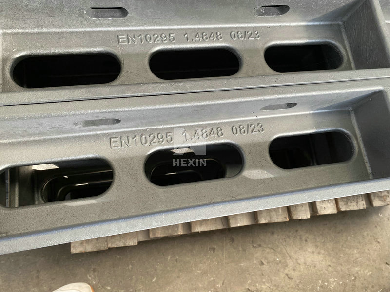 Investment cast furnace supports