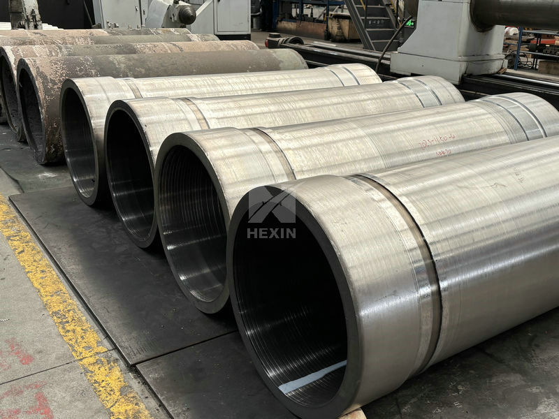 Cylindrical drum casings half finished